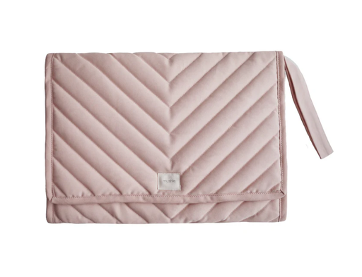 [434950] LUIERMATJE, blush, Portable Changing Pad, roze, uni, herbruikbaar, open 35.56x68.58cm 