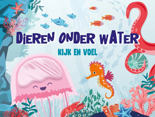 [531209] De Lantaarn | Boek "Kijk en voel Dieren onder water"