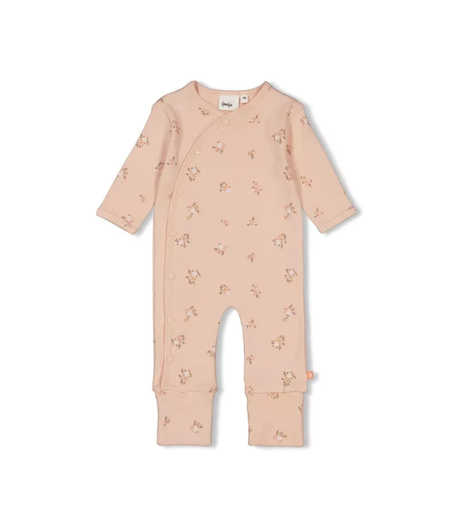 [531359] Feetje | Kruippak Allover Flowers Roze