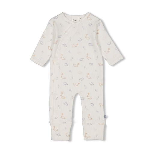 [531361] Feetje | Kruippak Allover Dino Offwhite
