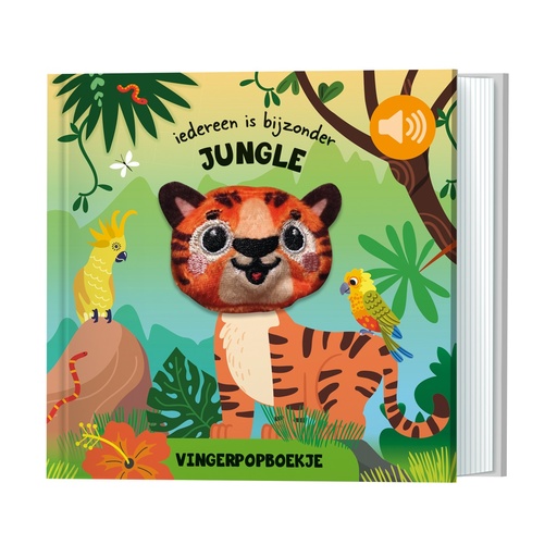 [531398] De Lantaarn | Boek Jungle Vingerpopboekjes 