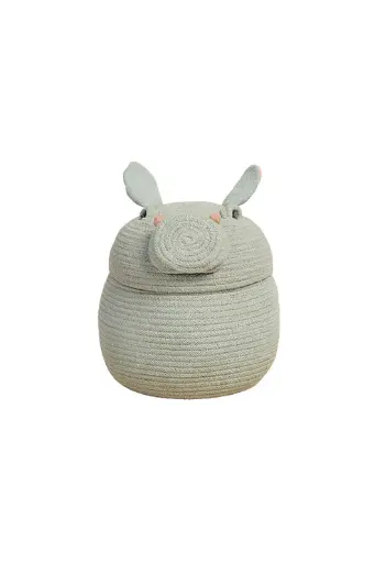 [531417] Lorena Canals | Basket Mini Henry the Hippo Ø15 x 15 cm