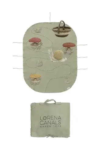 [531423] Lorena Canals | Speeltapijt Green Toy Set Snail 50x65cm
