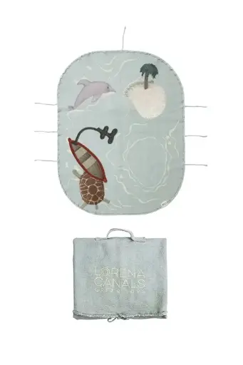 [531426] Lorena Canals | Speeltapijt Green Toy Set The Island 50x65cm