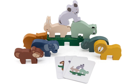 [485502] STAPELPYRAMIDE, Stapeldieren, mutikleur, hout|karton, +activities, vanaf 18m, playtime