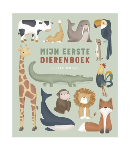 [446775] PRENTENBOEK, Mijn Eerste Dierenboek, Little Dutch, groen, dieren, boek