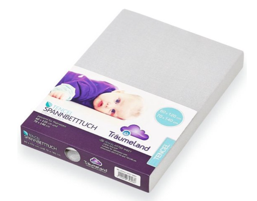 [533057] HOESLAKEN, bed 60x120 + 70x 140 cm, Tencel grey