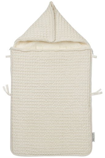 [533125] Meyco | Voetenzak Wafel Teddy Nature 40x82cm