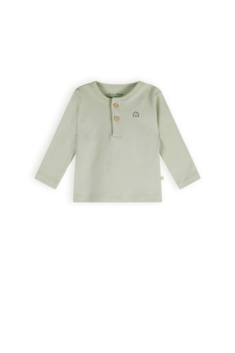 Petite Maison x Nono | Ko tshirt Longsleeve with placket Sea Foam