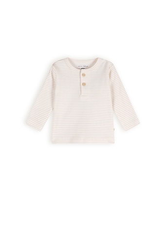 Petite Maison x Nono | Ko tshirt Longsleeve with placket AOP Stripe