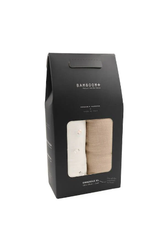 [534002] Bamboom | Tetra Doek Muslin Fishes XL 120x120cm 2-pack