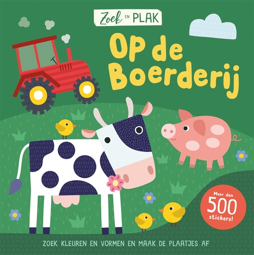 [535681] De Lantaarn | Boek "Zoek & plak Op de boerderij" +3Y 