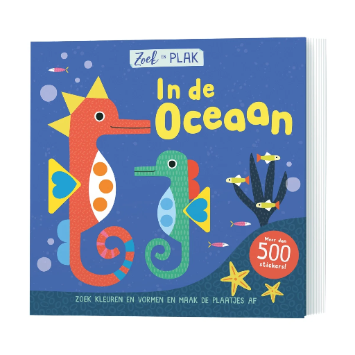 [535682] De Lantaarn | Boek "Zoek & plak In de oceaan" +3Y