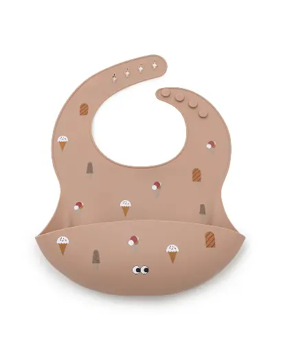 [536750] Noui Noui | Slabbetje Ice Cream Old Rosa Siliconen