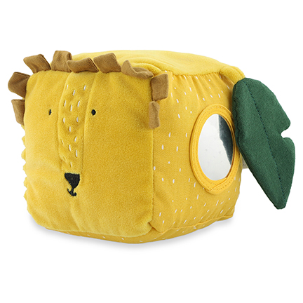 [537281] Trixie | Activiteitenkubus Mr Lion Leeuw Textiel Geel