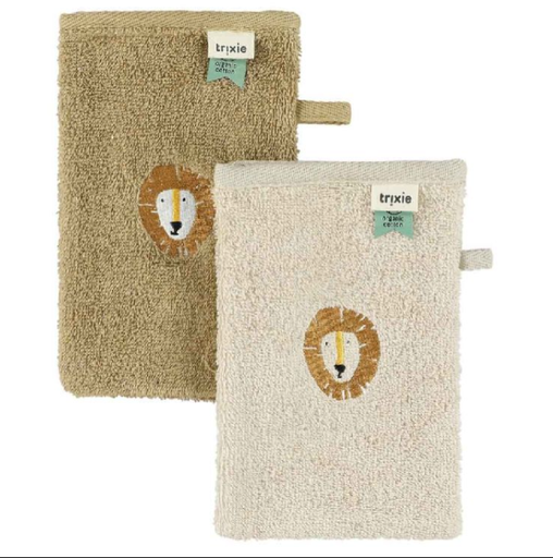 [537340] Trixie | Washandje Lion Leeuw 2-pack