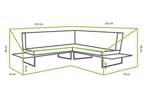 [537579] Cover For Seto Lounge Set