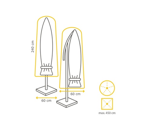 [537580] Tierra | Afdekhoes Cover For Cantilever Parasols