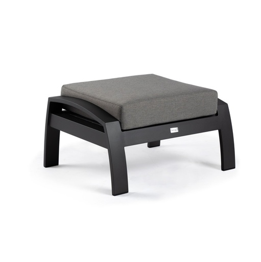 [537583] Valencia Lounge Hocker Charcoal 70 x 44 x 53 cm