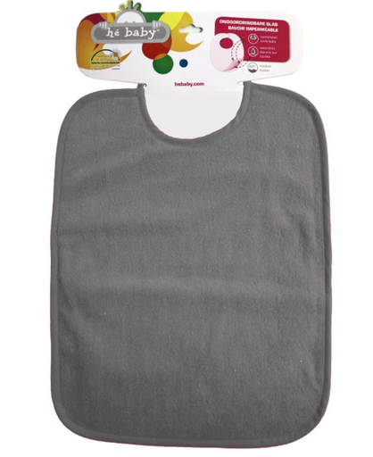 [538065] Hé Baby | Slabbetje antraciet/anthracite 