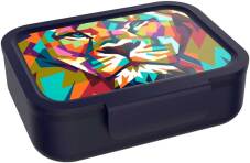 [442578] Lunch Buddies | Brooddoos Leeuw Blauw 193x158x60mm