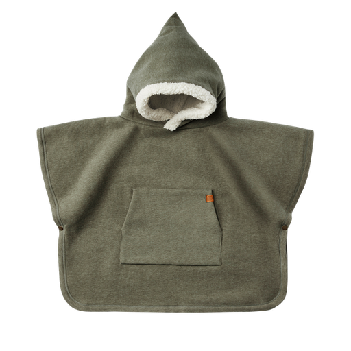 [538397] Cloby | Poncho Teddy Forest Green 1-3J