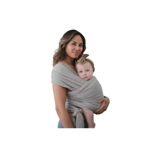 [451767] Mushie | DRAAGDOEK, Carrier Wrap, gray melange , grijs , uni, M:one size, biologisch katoen, L:5,40 meter  (kopie)