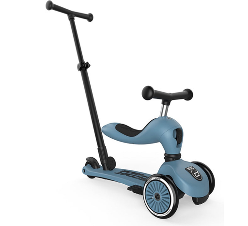 [538619] Scoot and Ride | Loopfiets Loopauto Highway 1 Push&Go Steel