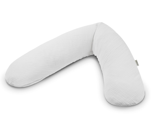 [538657] Theraline | Positioneringskussen Original met Afneembare Hoes Mousseline 190x40cm Lichtgrijs