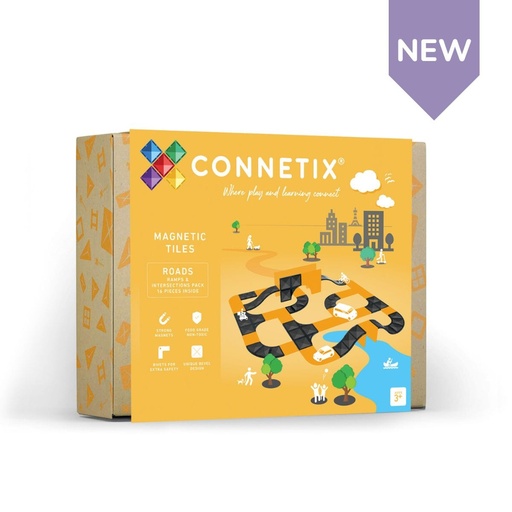 [538751] Connetix | Roads Ramp & Intersections Pack 16 stuks