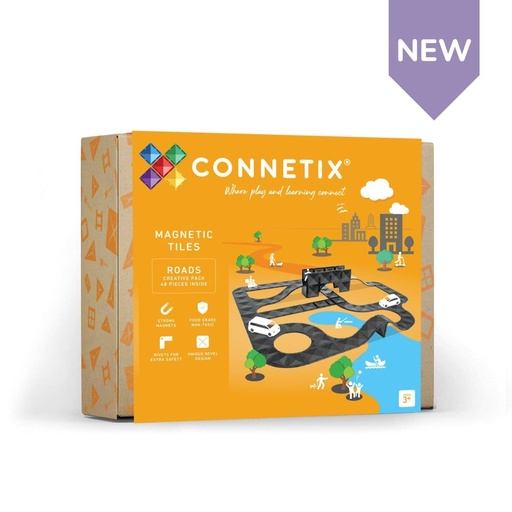 [538753] Connetix Tiles | Magnetische Blokken Creative Roads Pack 48st