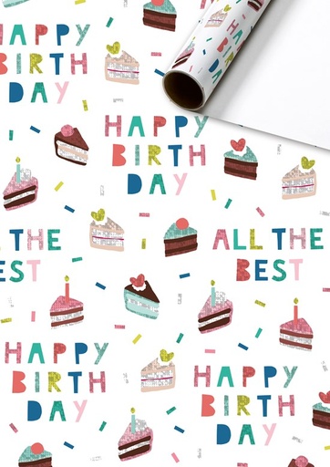 [538829] GESCHENKPAPIER | Rol | 70x 150 | Adriana Wit | FSC