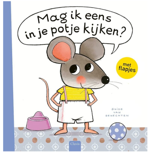 [438986] Clavis | Geschenkset Mag Ik Eens in Je Potje Kijken Boek + Knuffel - Guido Van Genechten