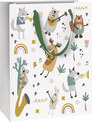 [538839] GESCHENKZAK | 23x13x30 | Musicstars Wit