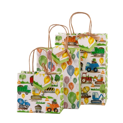 [538899] GESCHENKZAK | Bouwplaats | 18x16x8cm