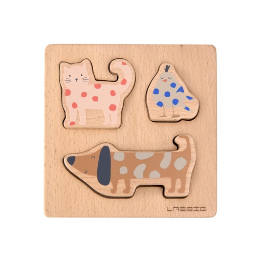 [539091] Laessig | Puzzel Puzzle Wood Little Mateys Hout