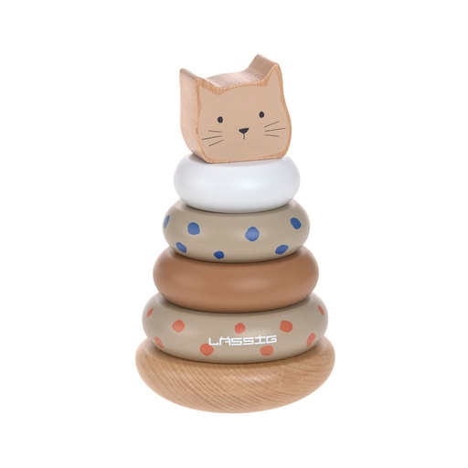 [539092] Laessig | Stapelpyramide Stacking Ring Tower Wood Little Mateys