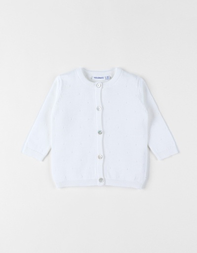 Noukies | Gilet Gebreid Wit