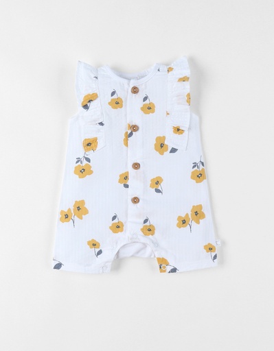 Noukies | Jumpsuit English Garden All Over Bloemen Wit