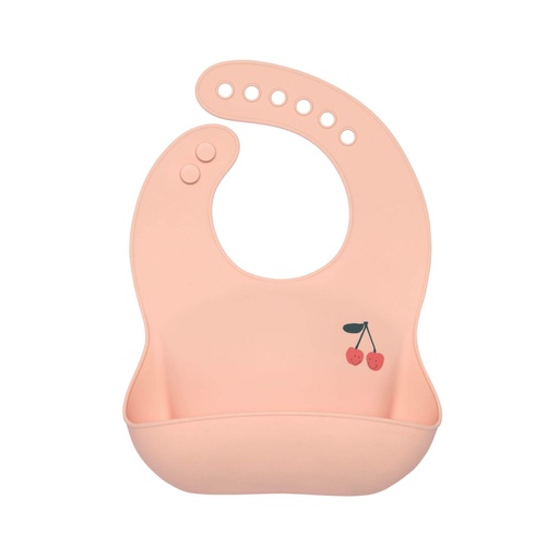 [539559] Laessig | Slabbetje Bib Happy Fruits Cherry Siliconen Kers Roze