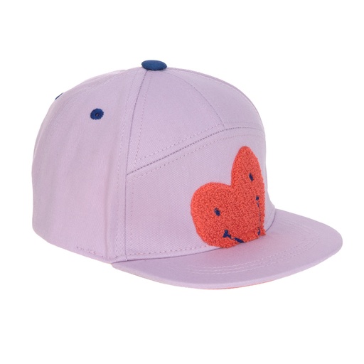 [539567] Laessig | Muts Kids Skater Cap Little Gang Heart Lavender Pet 1-2Y