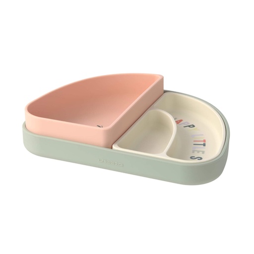 [539573] Laessig | Eetset Happy Fruits Cherry Bordenset Siliconen 3-pack