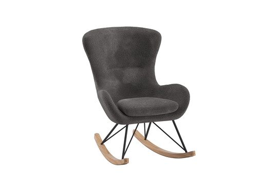 [542423] Vipack | Zetel Schommelstoel Rocky Boucle Antraciet