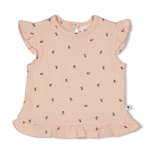 Feetje | T-shirt ruches AOP - Mon Cheri