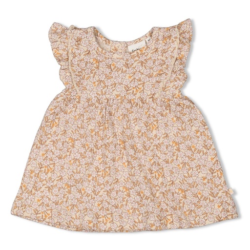 Feetje | Jurk ruches AOP - Flower Field