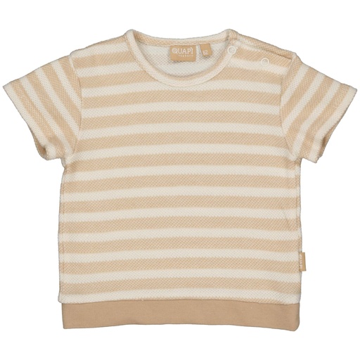 Quapi | T-shirt AOP Sand Stripe