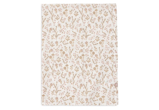 [543504] Jollein | Laken Wieg Bloomy All over Bloemen 75x100cm 
