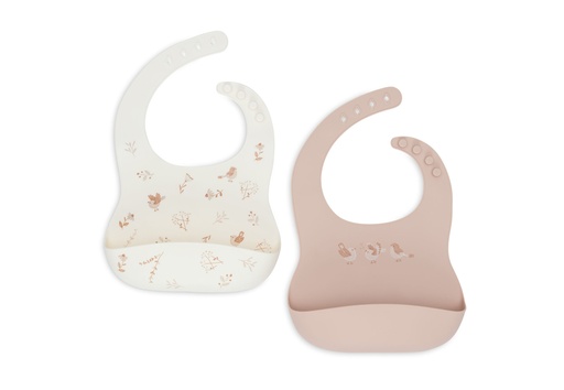 [543513] Jollein | Slab Lovely Birds Siliconen 2-pack