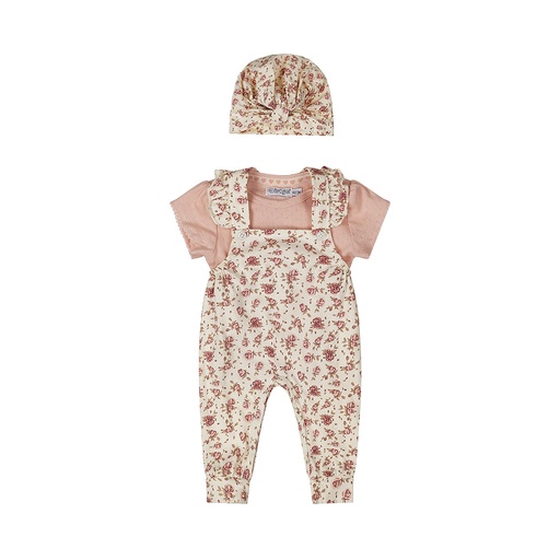 Dirkje | Outfit Girls Sweet Light coral 2-delig + Muts