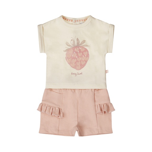 Dirkje | Outfit Girls Sweet Light coral 2-delig